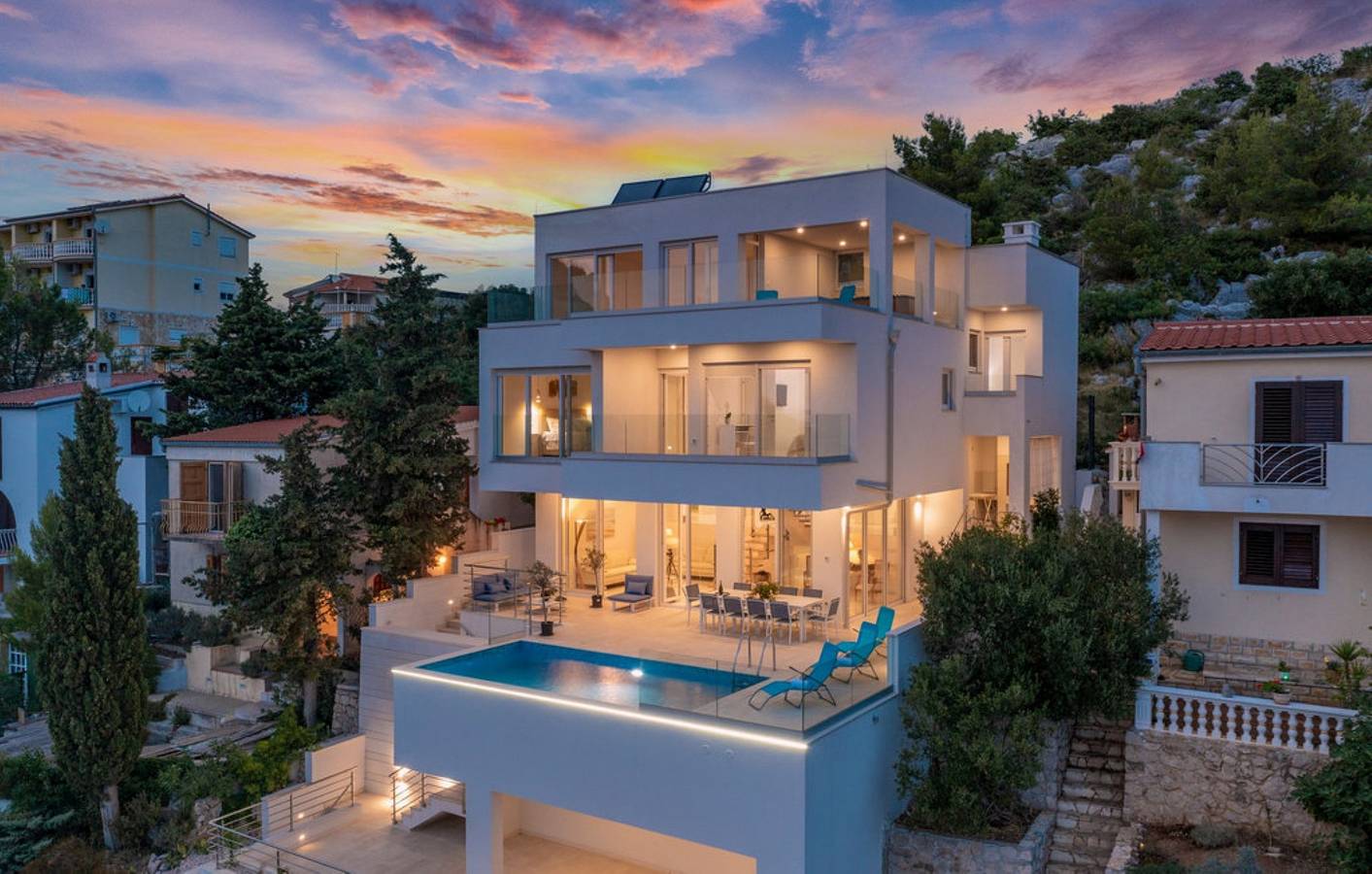 Luxury villa Fleur with pool in Drage, Zadar