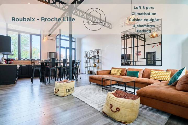 Appartement de vacances pour 8 personnes, avec jardin