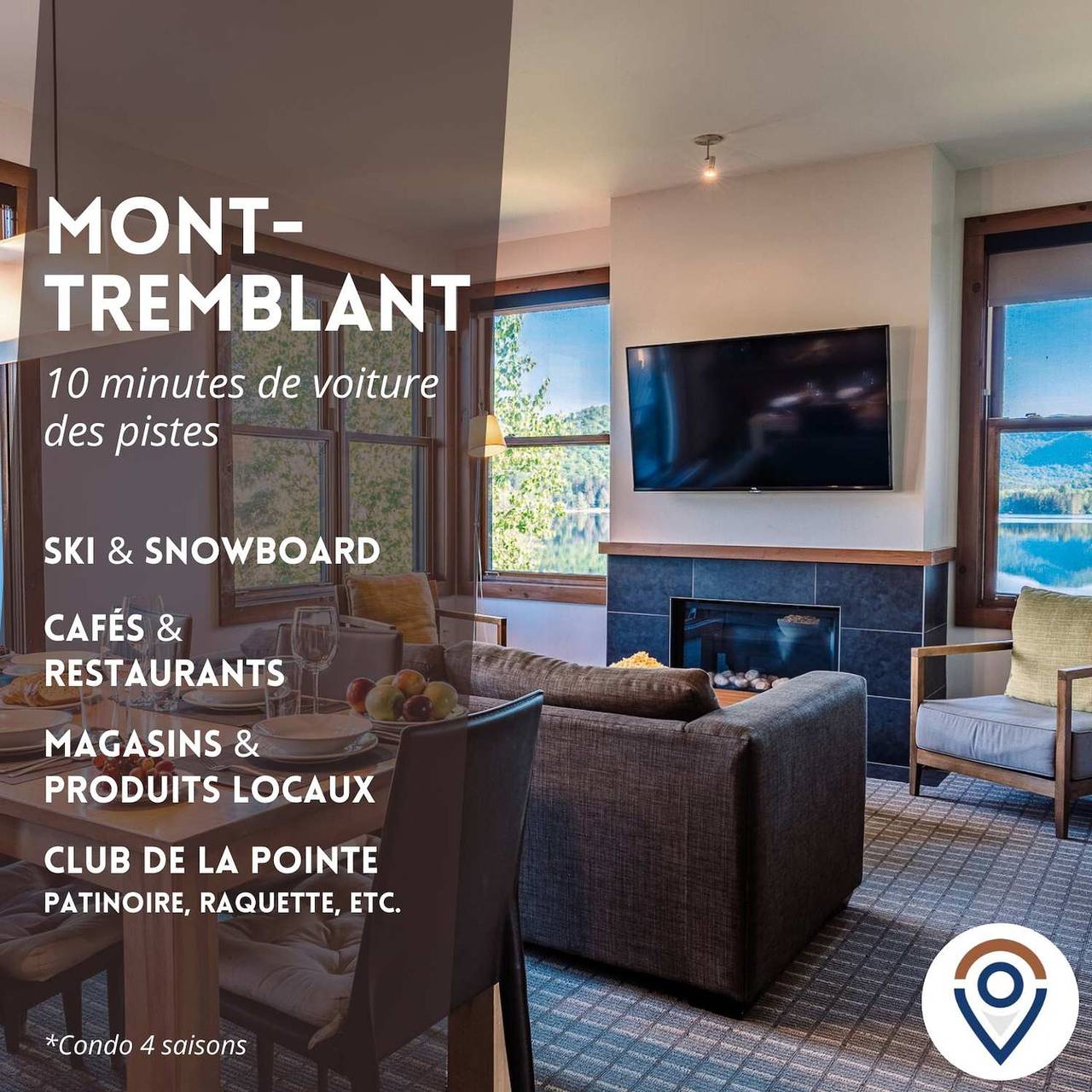 Apartamento entero, Lakefront Mountain View - 2 Bds Superior Suite in Lac-Supérieur, Quebec