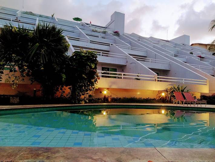 Casas e apartamentos de temporada para 4 pessoas, com balcão e jardim em Praia de Ponta Negra