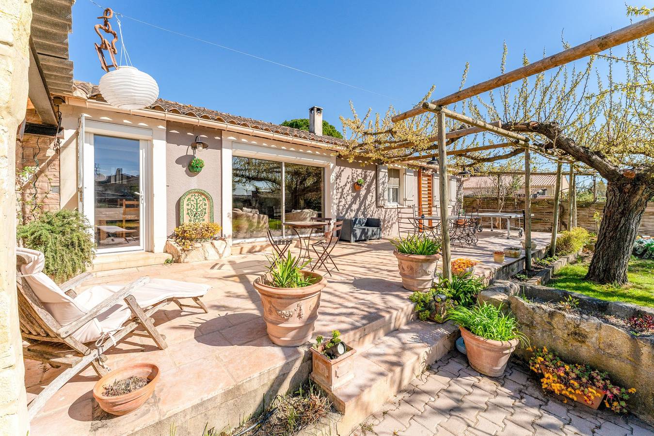 Maison de vacances « La Maison Du Mazet » avec piscine partagée, Wi-Fi et climatisation in Maillane, Région d'Arles