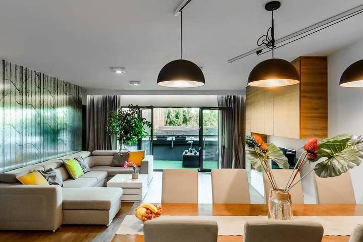 Cały apartament, Apartament wakacyjny dla 6 osób z ogród in Łódź, Województwo łódzkie