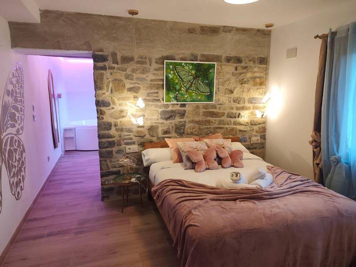 Hotel para 2 personas, con Balcón y Jacuzzi además de Terraza y Jardín en Provincia de Huesca - 2