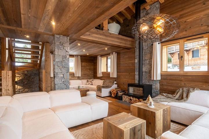 Chalet für 14 Personen, mit Sauna und Balkon sowie Whirlpool - 1
