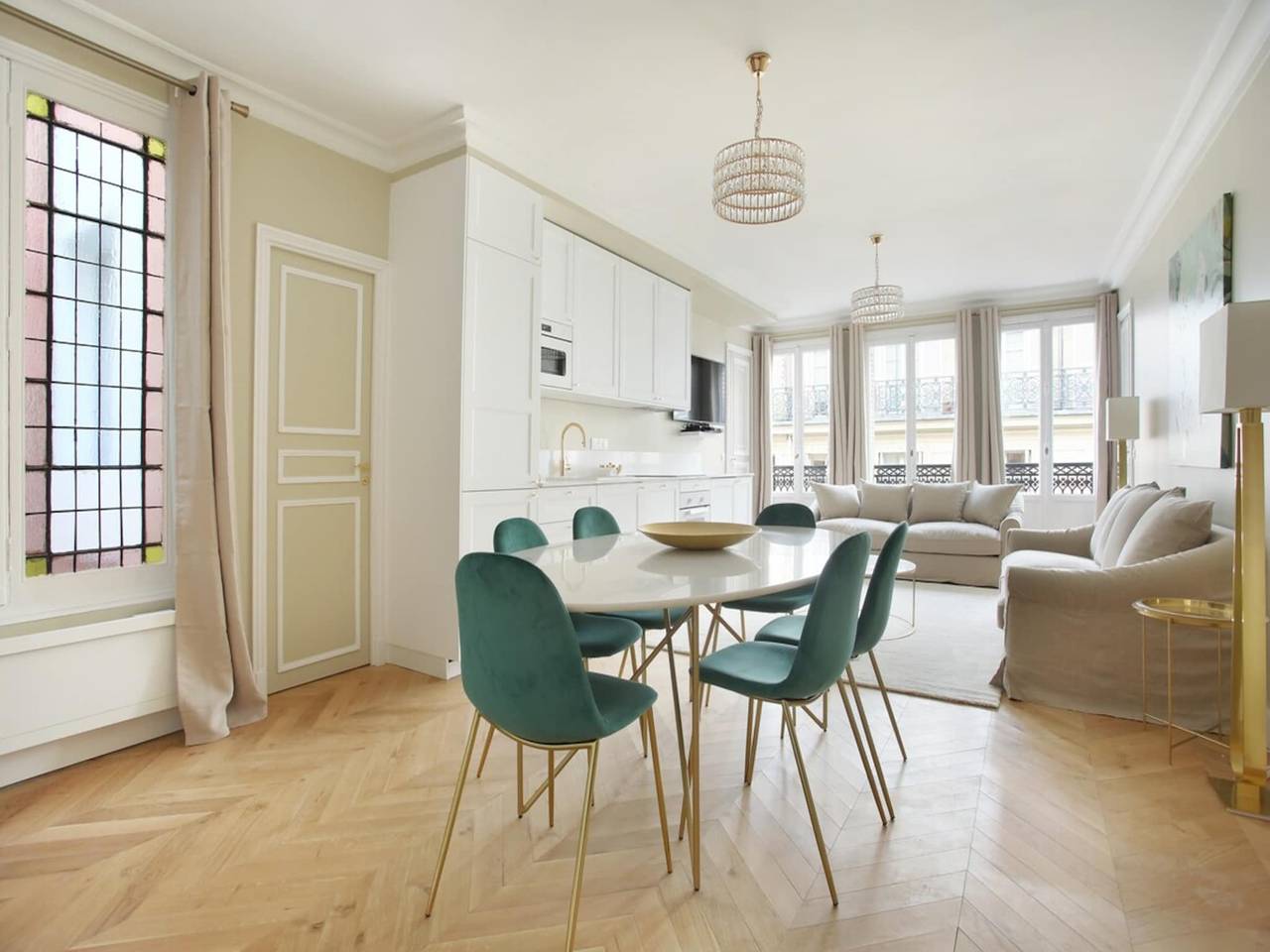 Geheel appartement, Subliem appartement Haussmann Opera in Parijs, Ile de France