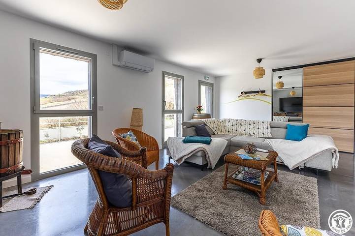 Gîte pour 8 personnes, avec balcon à Boudes
