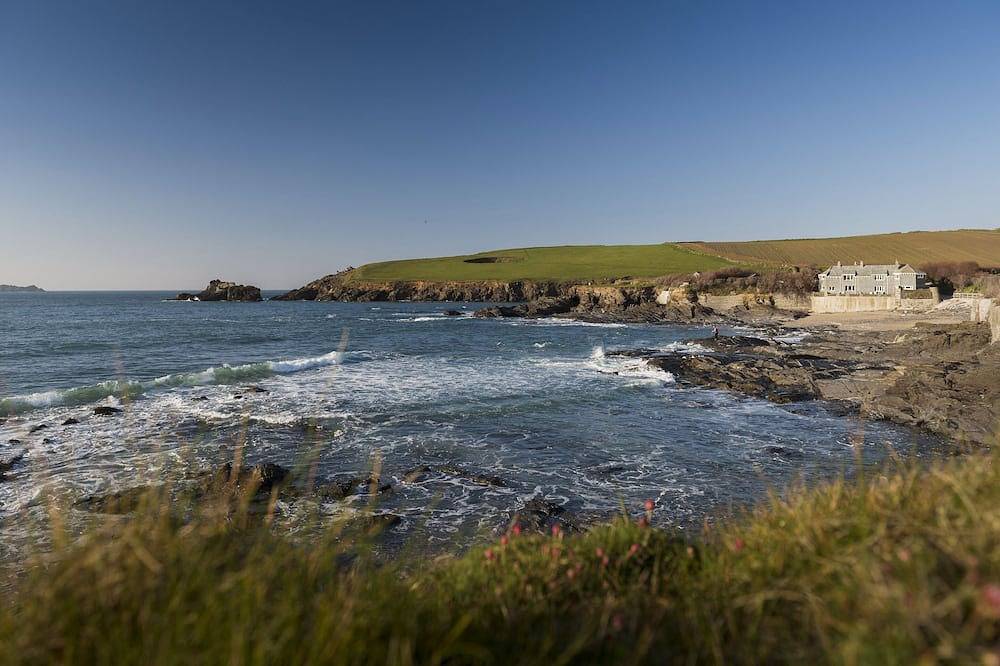 Unique Slate-hung House Occupying Private Headland Overlooking Two Beaches in Trevone, Cornwall