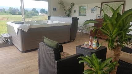 Cottage pour 8 personnes, avec jardin ainsi que terrasse et jacuzzi dans Visker