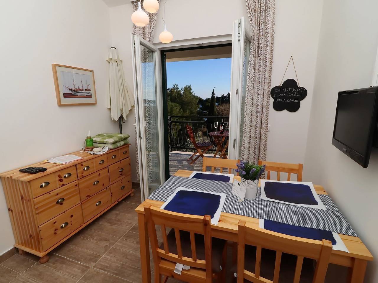 Ganze Wohnung, 1-Zimmer-Wohnung mit Balkon in Orebic, Peljesac