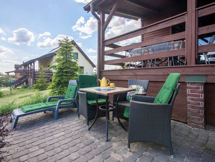 Ferienhaus für 6 Personen, mit Terrasse und Seeblick sowie Garten und Ausblick, mit Haustier in Polen - 4