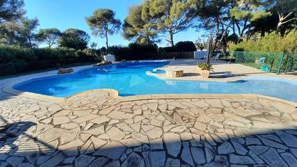 Gîte pour 5 personnes, avec piscine ainsi que vue et jardin, animaux acceptés dans Plage du Val Fleuri