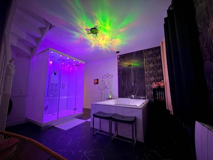 Location de vacances pour 2 personnes, avec Terrasse ainsi que Jacuzzi et Jardin à Livry-Gargan