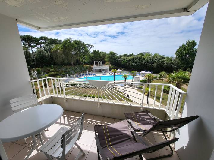 Appartement de vacances pour 3 personnes, avec piscine et balcon
