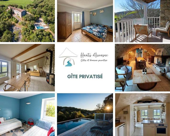 Location de vacances pour 23 personnes, avec piscine et vue sur le lac ainsi que vue et jardin, adapté aux familles à Causse-de-la-Selle - 3