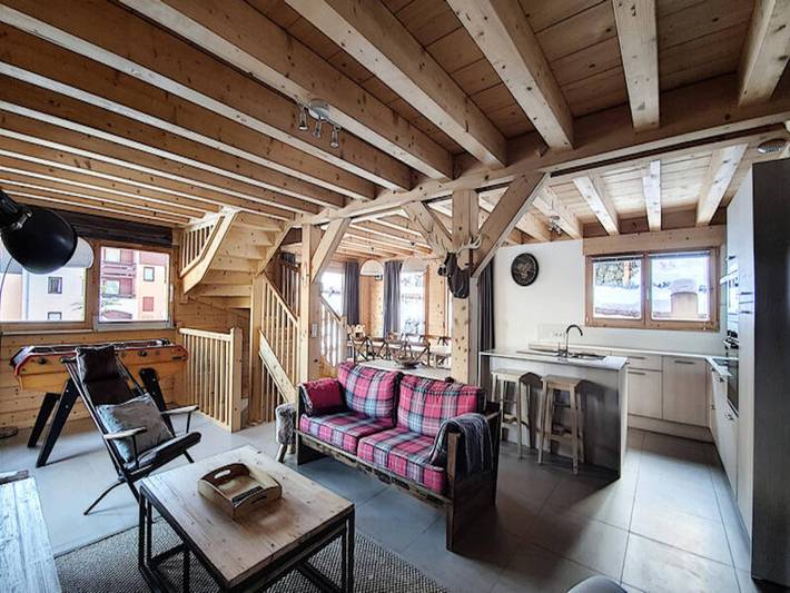 Hütte für 12 Personen, mit Terrasse und Sauna, kinderfreundlich in Saint-Jean-d'Aulps
