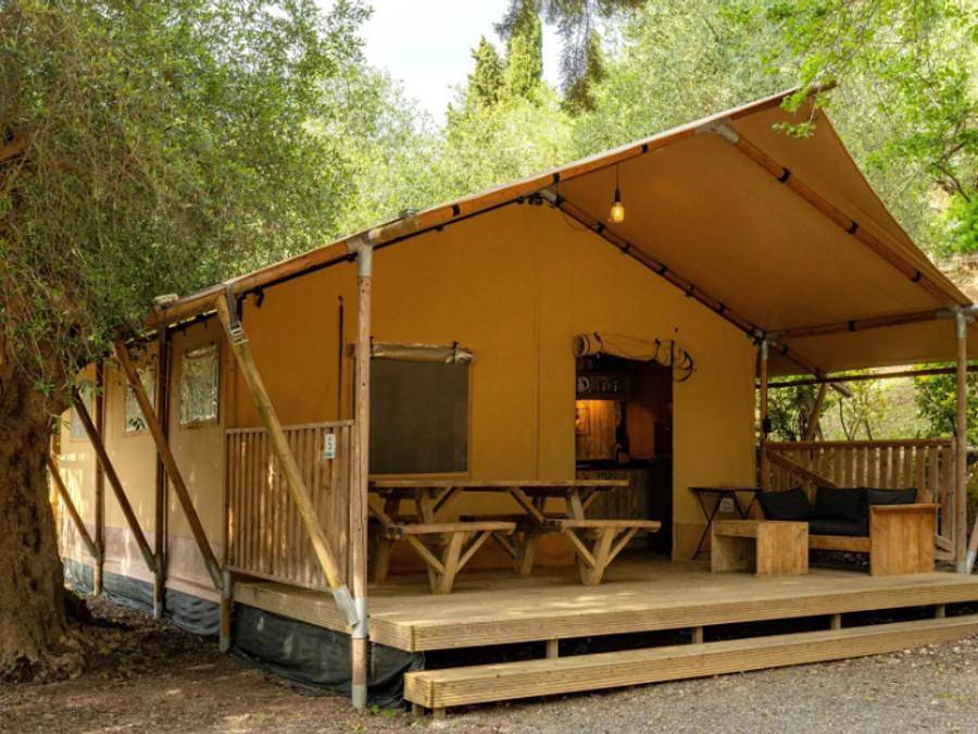 Vallicella Glamping Resort - Safarizelt 4 personen - Safari Tenten 4 pax in Scarlino, Grosseto Provinz