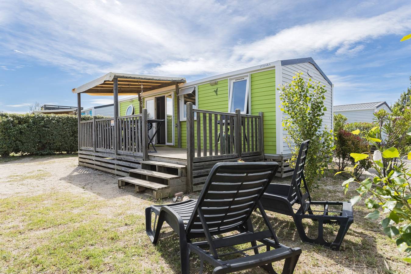 Mobil-home en camping 5 estrellas frente al mar con piscina, Wi-Fi y aire acondicionado en Torreilles in Torreilles, Côte d'Améthyste
