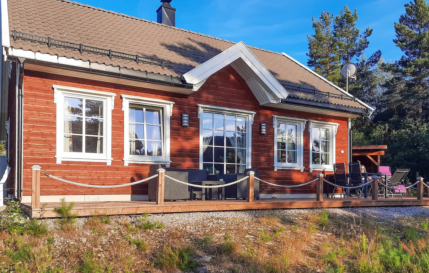 Ferienhaus für 8 Personen mit Terrasse in Birkenes
