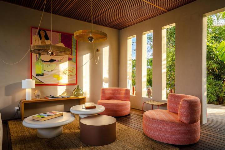 Hôtel pour 2 personnes, avec piscine et balcon ainsi que vue et jardin
