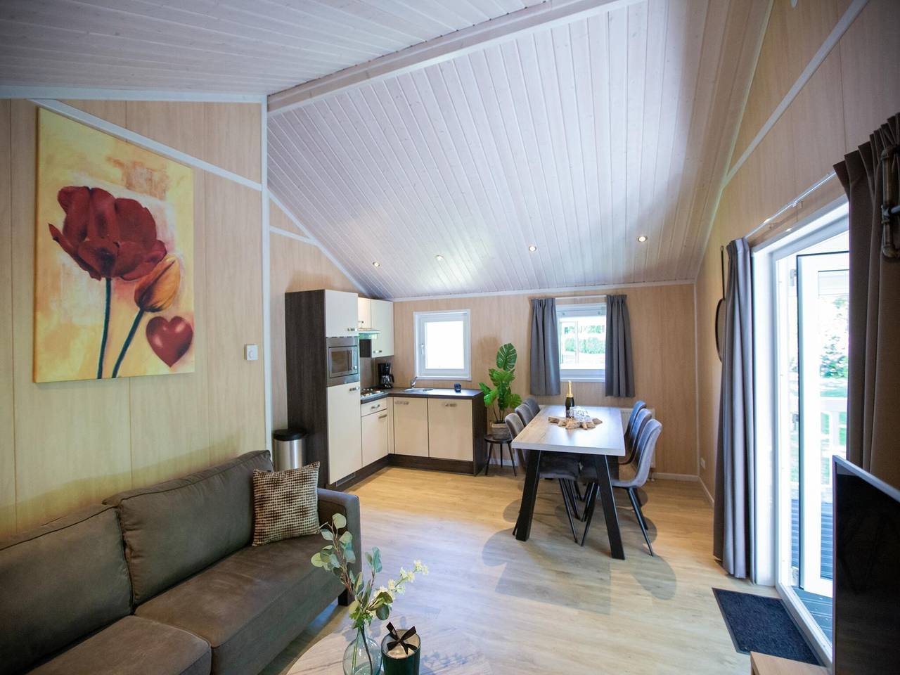 Lodge in Brabant met overdekt terras in Oirschot, Noord-Brabant