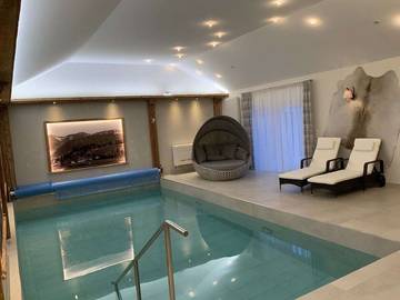 Ferienhaus für 6 Personen, mit Pool in Oberstaufen