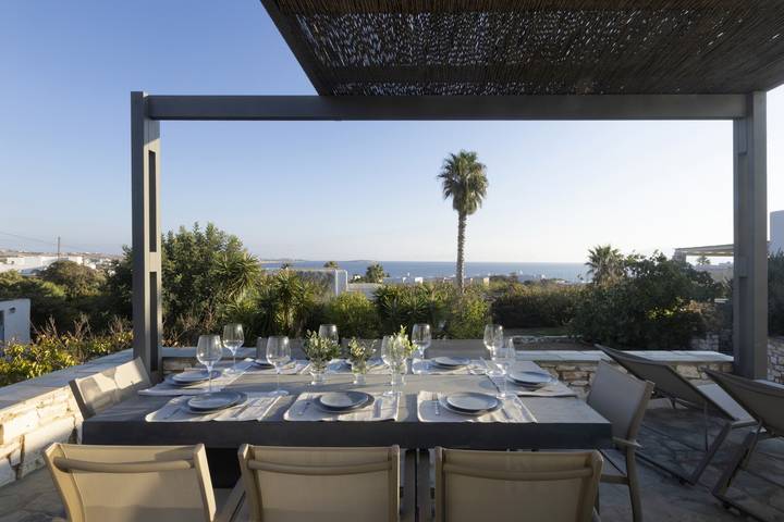 Villa pour 8 personnes, avec vue sur l’océan ainsi que terrasse et jardin dans Paros - 4