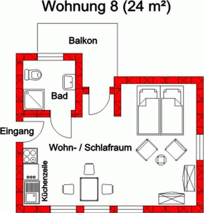 Ganze Ferienwohnung, Gästehaus Wangerland - Fw Wohnung 8 - Am Tief 19 in Horumersiel, Wangerland