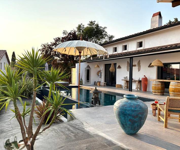 Location de vacances pour 2 personnes, avec sauna et terrasse ainsi que piscine et jacuzzi à Villefranche-de-Lauragais - 3