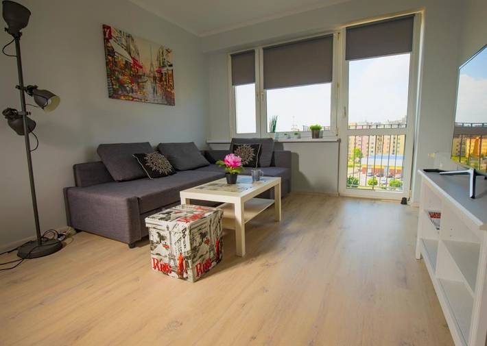 Apartament wakacyjny dla 5 osób, z Balkon i Widok w Kalisz