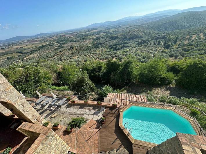 Location de vacances pour 2 personnes, avec vue ainsi que piscine et terrasse dans Montemassi - 2