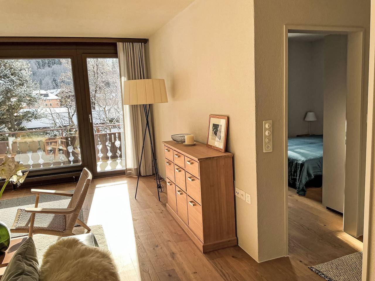 Ganze Wohnung, Paluedaklosters in Klosters-Serneus, Davos Prättigau