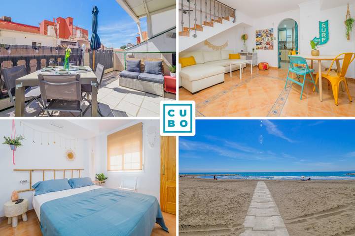 Apartamento para 5 personas, con terraza en Playa del Palo