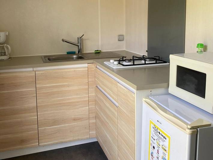 Camping La Faloise - Mobilheim 2 personen - Mobilheim - 15m² - 1 Zimmer ohne Terrasse in Angicourt, Oise