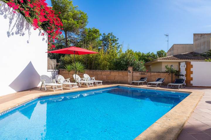 Villa "Es Morro de Sa Carabassa" mit Wlan, Garten, Terrassen & Pool in Porto Cristo, Manacor
