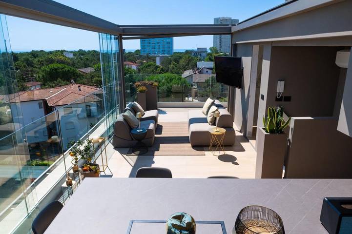 Vakantiewoning voor 5 personen, met balkon en uitzicht, kindvriendelijk in Lignano Pineta