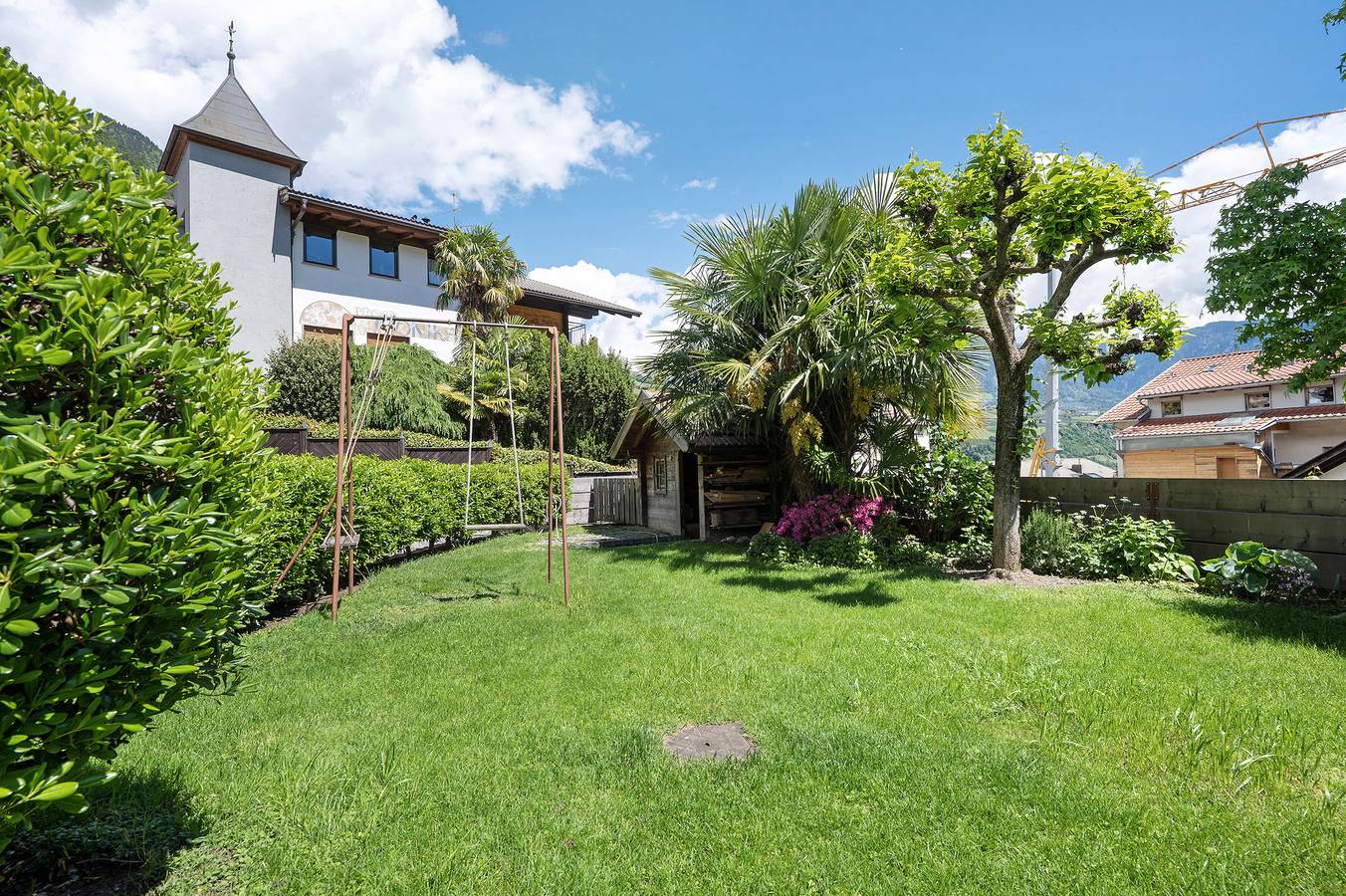 Appartamento intero, Appartamento 'Hofanger Vinschgau' con vista sulle montagne, terrazza privata e Wi-Fi in Lagundo, Gruppo Tessa