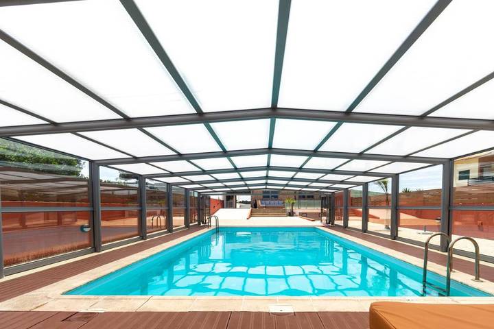 Casa de férias para 9 pessoas, com vista e piscina e ainda jardim em Torreira