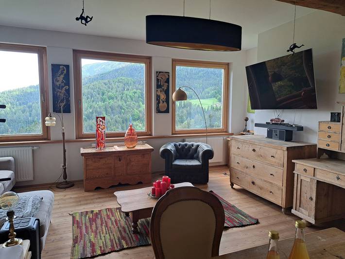 Ferienwohnung für 2 Personen, mit Balkon und Garten sowie Sauna in Tisens - 3