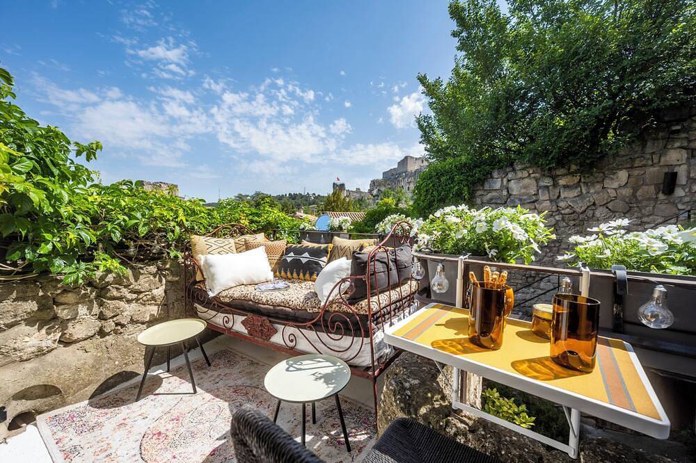 Ganze Wohnung, \"Le Balcon du Prince Noir\" unique experience in the heart of the old village in Les Baux-de-Provence, Arles und Umgebung