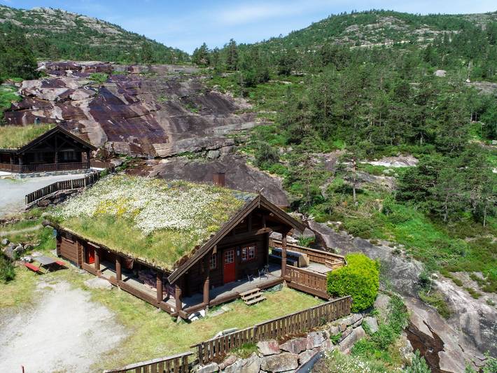 Ferienhaus für 8 Personen, mit Terrasse und Garten sowie Sauna und Ausblick in Åseral