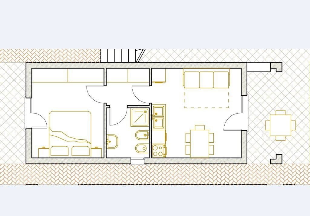 Ganze Wohnung, Residenz Borgo dell'Ulivo Zweizimmer-Reihenhaus Tipo B für5 Personen in Bibione, San Michele al Tagliamento