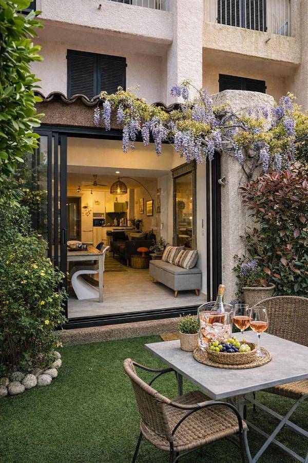 Appartement de vacances pour 4 personnes, avec jardin et terrasse