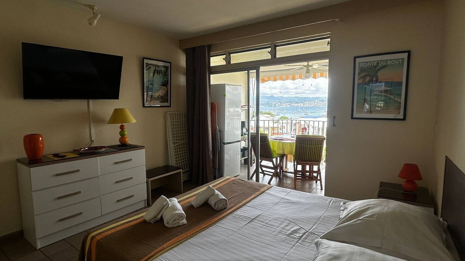 Appartement entier, T1 superbe vue mer in Anse Mitan, Les Trois-Îlets