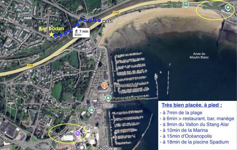 Location de vacances pour 5 personnes, avec jardin dans Plage du Moulin Blanc - 4