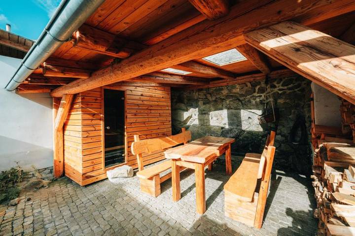 Dom dla 5 osób, z Taras i Sauna oraz Widok w Morawy Południowe