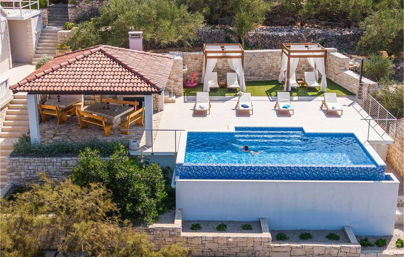 Ferienhaus für 10 Personen mit Terrasse in Blato, Korcula