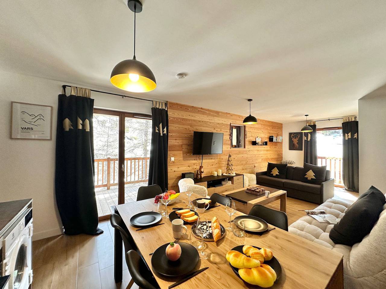 Apartamento entero, Vars - Apartamento amplio para 8, 2 camas dobles in Vars, Briançon region