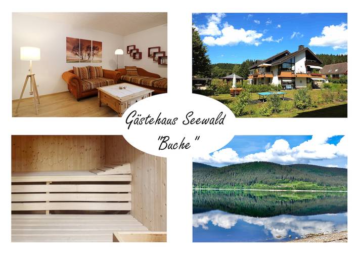 Ferienwohnung für 3 Personen, mit Balkon und Garten sowie Sauna