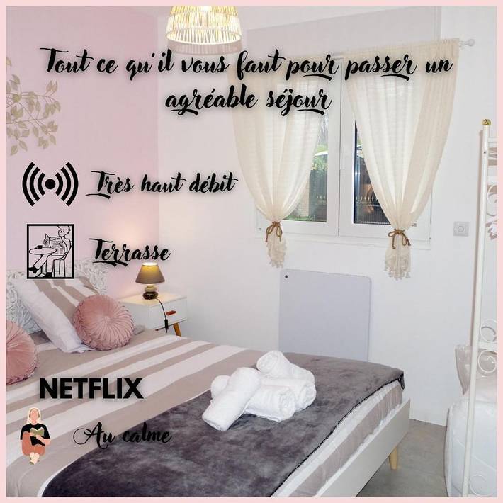 Gîte pour 4 personnes, avec terrasse dans Hem-Lenglet