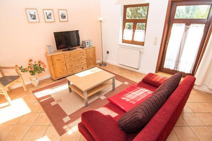 Ferienwohnung für 4 Personen, mit Balkon und Terrasse sowie Garten in Stolberg (Südharz)